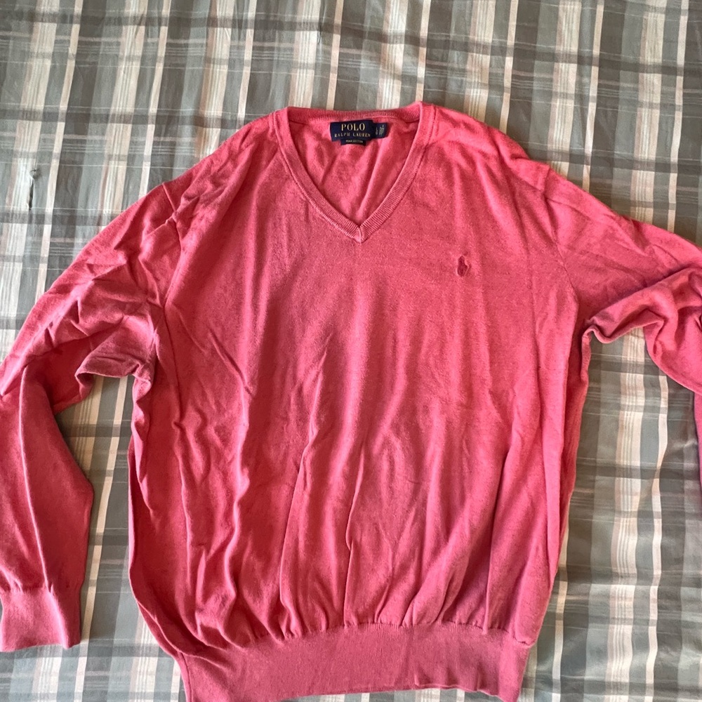 Polo vneck sweater